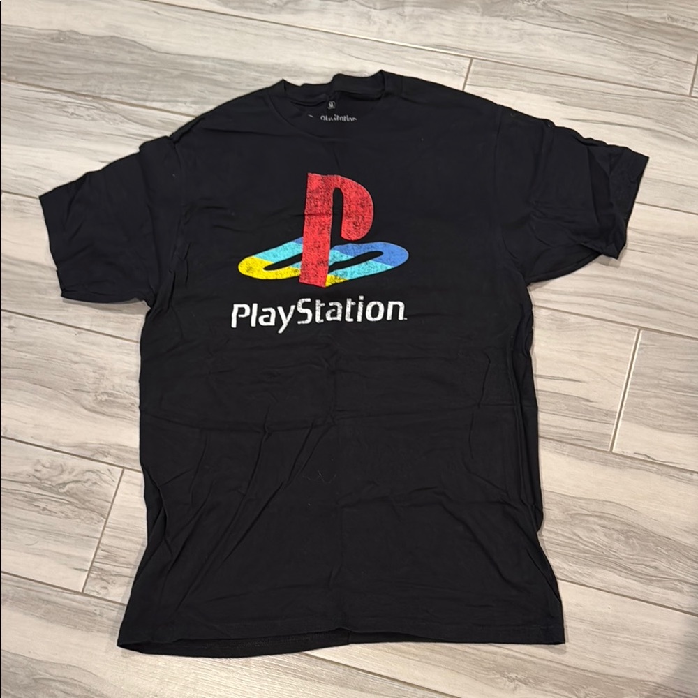 Sony Black and Red PlayStation Logo Shirt